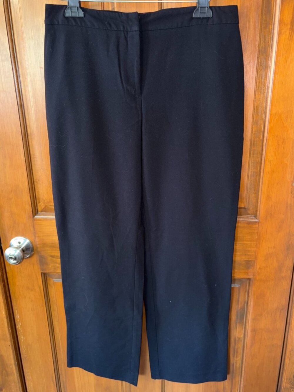 212 Collection Black Classic Fit Straight Leg Dress Pants Trousers Size 10 Short